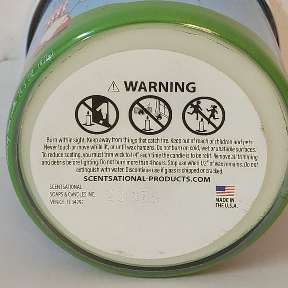 Scentsational Gnome Land of the Brave July 4th - 2 Wick 14 oz Jar Candle NEW USA - Picture 3 of 5